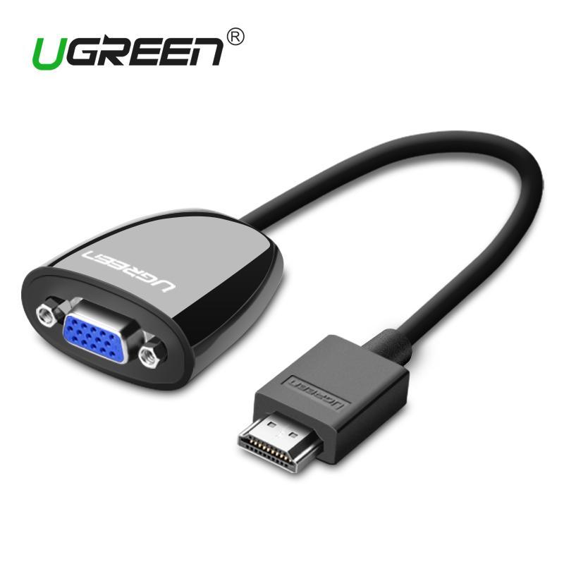 Ugreen HDMI to VGA Connector HDMI VGA Audio Adapter Male to Female HDMI-VGA Ugreen HDMI to VGA Connector HDMI VGA Audio Adapter Male to Female HDMI-VGA